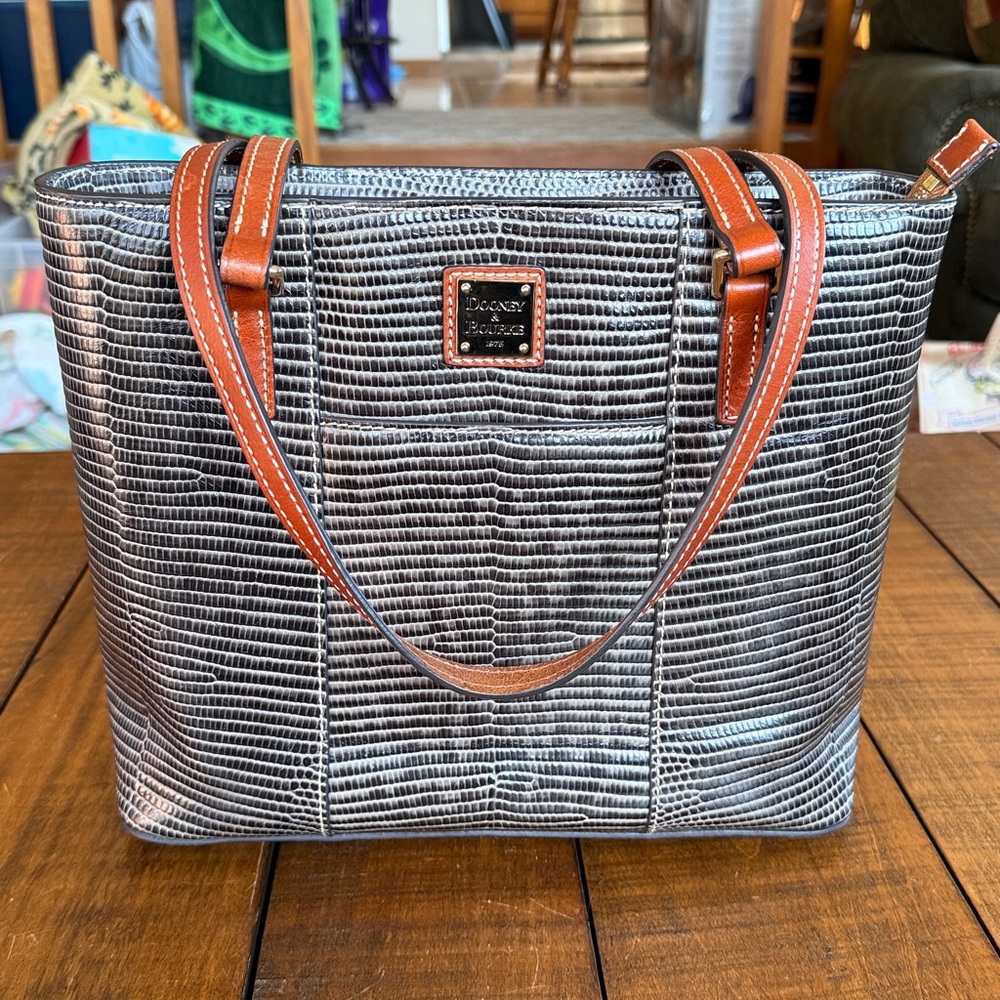 Dooney & Bourke Lexington Lizard Embossed Tote